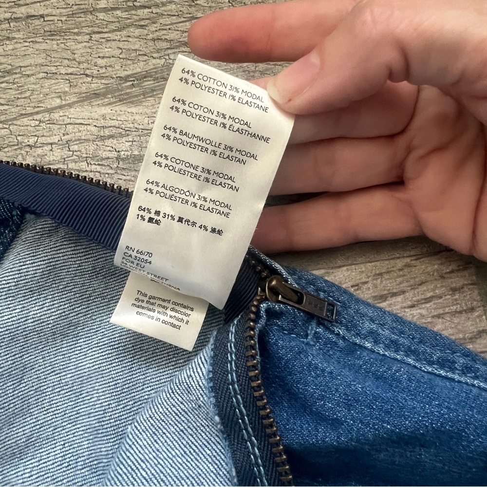 Anthropologie Pilcro and the Letterpress Blue Flare Wide Leg Jeans, Women’s 27 - Picture 9 of 11